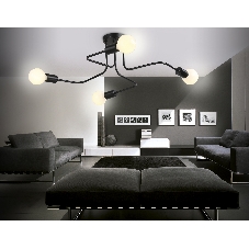 Светильник Ambrella light TR8022/4 BK черный E27*4 max 40W D715*205