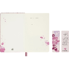 Блокнот Moleskine LIMITED EDITION SAKURA LESU09QP060 Large 130х210мм обложка текстиль 176стр. линейка твердая обложка розовый 2026