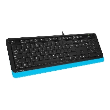 Клавиатура проводная A4Tech Fstyler FK10, USB, черный/синий