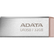Флешка USB ADATA UR350 (UR350-32G-RSR/BG), 32G, USB 3.2, R/W 100/15, серебристый/коричневый