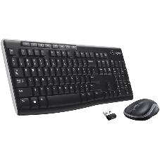 Комплект клавиатура+мышь Logitech MK270 беспроводной, USB, 1000 DPI, чёрный