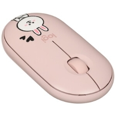 Мышь беспроводная Logitech Pebble M350 розовый, 1000 dpi, радиоканал, Bluetooth, USB, кнопки - 3