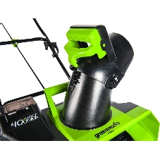 Снегоуборщик аккумуляторный GreenWorks GD40ST, 40V, 51 см, бесщеточный, без АКБ и ЗУ (2600007)