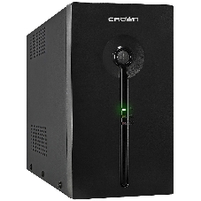 Источник бесперебойного питания CROWN Line Intractive CMU-SP800EURO USB 800VA\480W, корпус металл, 1x12V/9AH, розетки 4*EURO+1*IEC bybass, трансформатор AVR 140-290V, cъемный кабель 1.2 м, порт RJ11/45, порт USB, защита: от перегрузки, от КЗ, от скачков напряжения