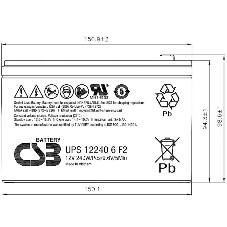 Батарея для ИБП CSB UPS122406 12В 240Вт