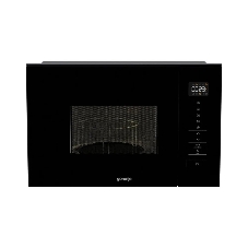 Встраиваемая микроволновая печь Gorenje BM201SG3BG, 20 л, 5 уровней мощности, 8 автопрограмм, сенсорное управление, дисплей, гриль, поворотный стол, AquaClean, автоменю черный