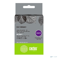 Картридж ленточный Cactus CS-TZES251 черный шрифт, белый фон (24 мм, 8 м) для Brother 1010/1280/1280VP/2700VP