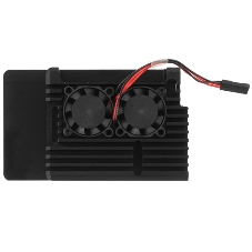 Корпус ACD RA503 Aluminum Case with Double Fans for Raspberry Pi 4B, черный