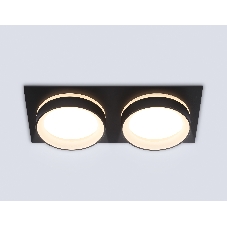 Светильник Ambrella light TN6712/2 BK черный IP44 GX53/2 max 15W 210*105*45