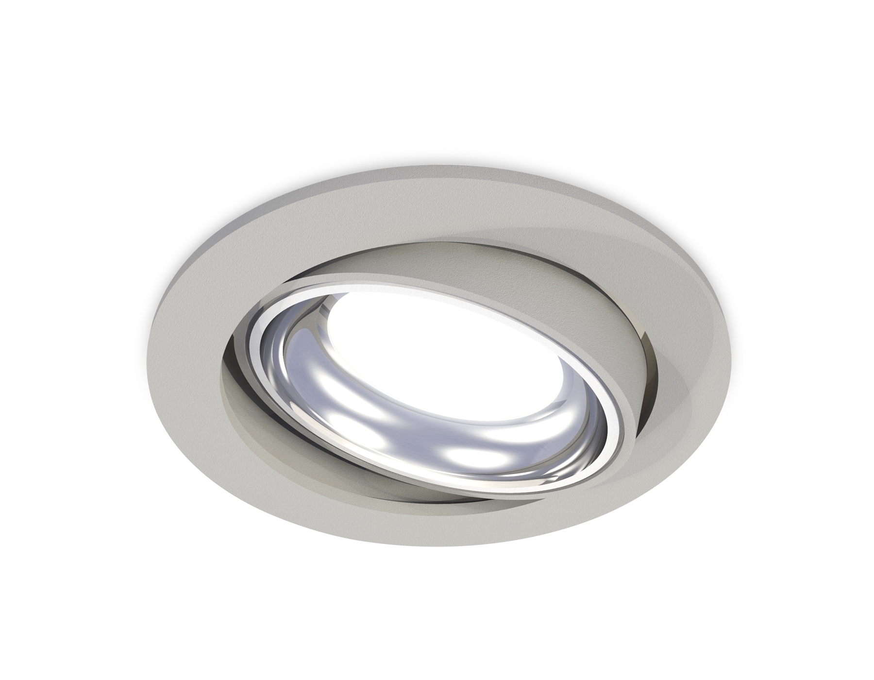 Комплект встраиваемого поворотного светильника Ambrella light XC7653002 SGR/PSL серый песок/серебро полированное MR16 GU5.3 (C7653, N7022)