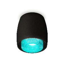 Светильник Ambrella Light XS1142023 SBK/BL черный песок/голубой MR16 GU5.3 (C1142, N7194)
