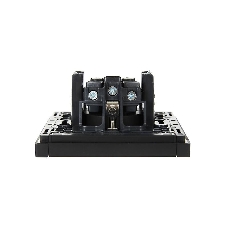 Розетка СП FORTE&PIANO FP115 16А с заземл. защ. шторки винт. крепл. черный IEK FP-R14-16-K02
