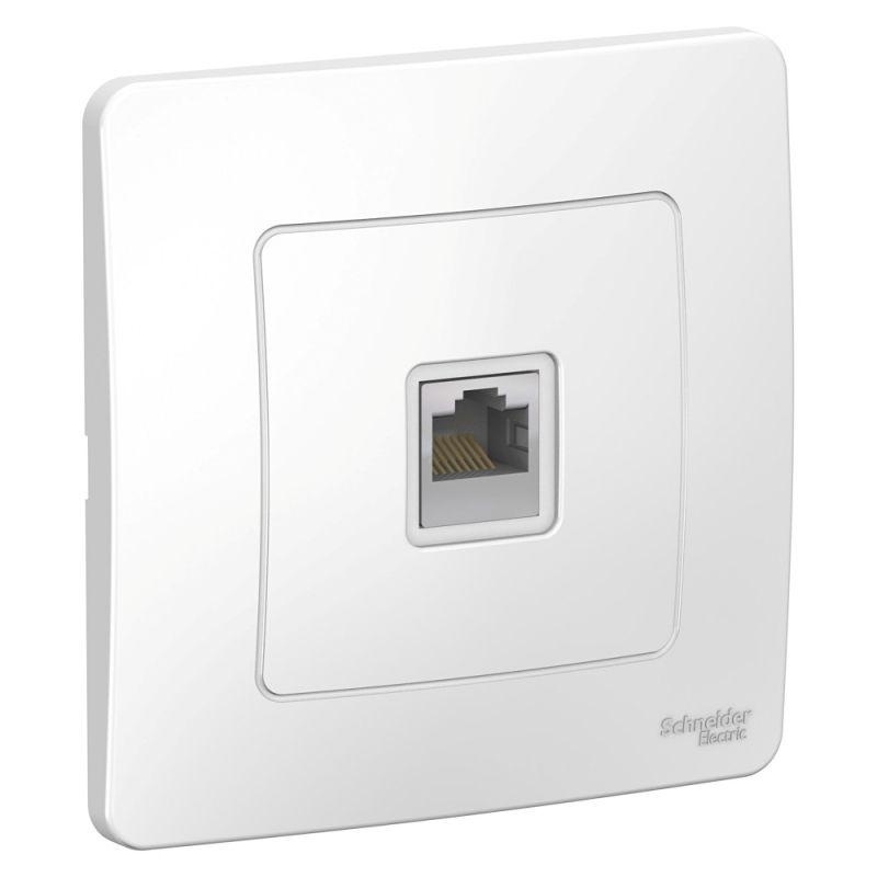 Розетка компьютерная СП Blanca RJ45 кат.5e бел. SchE BLNIS045001