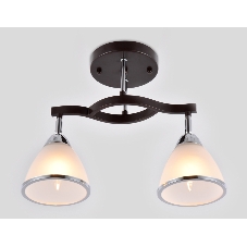 Светильник Ambrella light TR3111/2 DCF/CH темный кофе/хром E27 max 40W 400*150*315