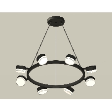 Светильник Ambrella light XB9198203/8 SBK/FR/CL черный песок/белый матовый/прозрачный GX53 (C9198, N8399)
