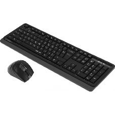 Комплект клавиатура+мышь A4Tech FStyler FGS1035Q беспроводной, USB, 2000 DPI, чёрный/серый
