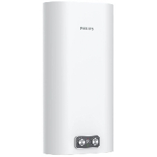 Водонагреватель электрический Philips YB AWH1616/51(50YB) белый, накопительный, 50 л, 2 кВт, настенный, вертикальный, плоский корпус, бак из нержавеющей стали, сухой ТЭН, механическое управление с LED-дисплеем