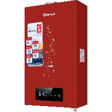 Водонагреватель газовый проточный Thermex S 20 MD Art Red красный, 20 кВт, настенный, электронное управление, производительность 10 л/мин