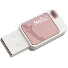 Флешка USB Netac UA31 (NT03UA31N-064G-20PK), 64Gb, USB 2.0, R/W 110/45, розовый/белый