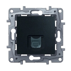 Информационная розетка RJ 45, категория 5e, UTP, Etika, антрацит