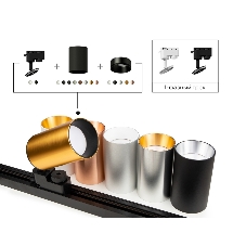 Крепеж для корпуса A2521 SBK черный песок D60*H90mm Out85mm