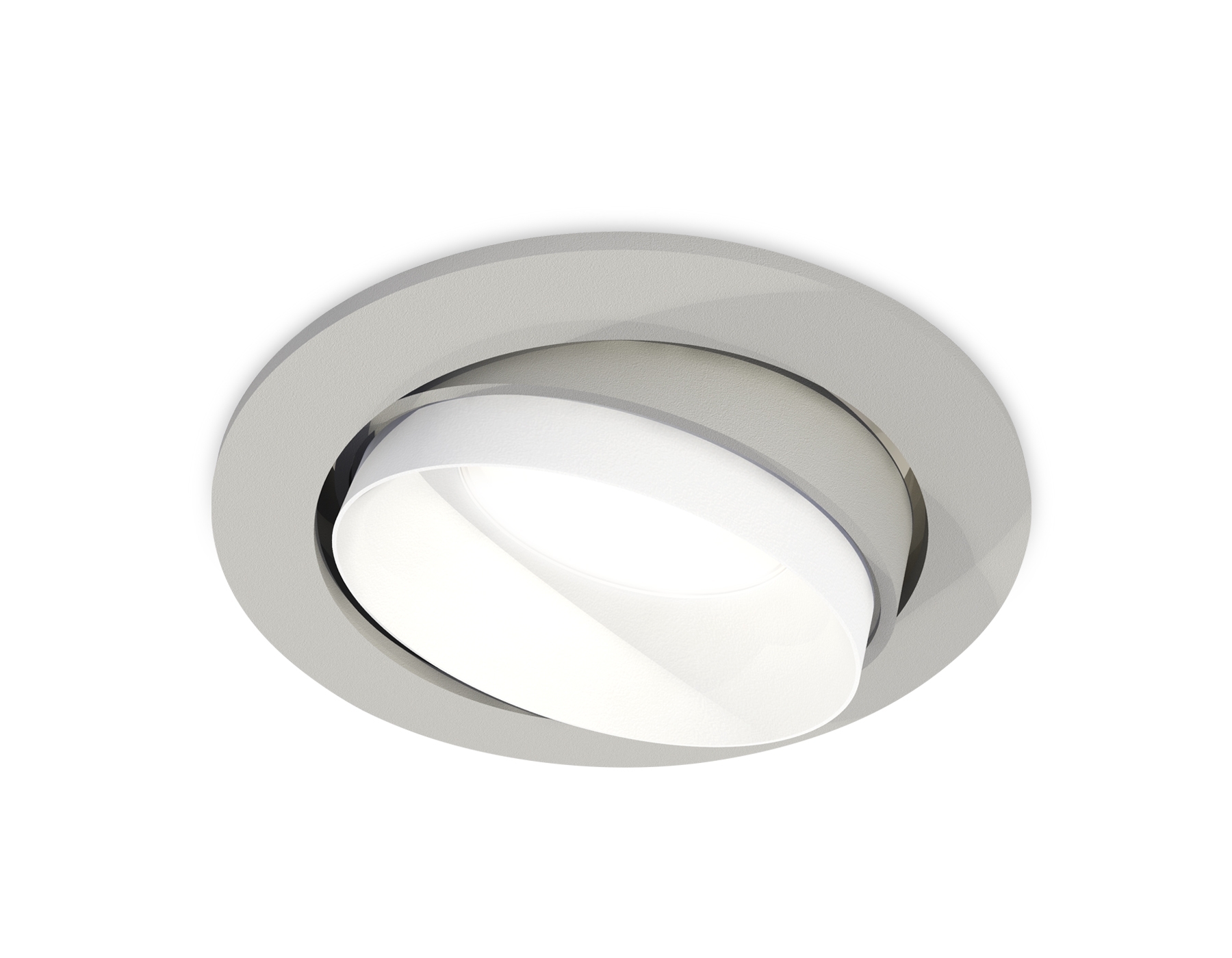 Комплект встраиваемого поворотного светильника Ambrella light XC7653020 SGR/SWH серый песок/белый песок MR16 GU5.3 (C7653, N7030)