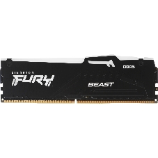 Оперативная память Kingston Fury Beast Black RGb, DDR5, 8Gb (1x8Gb), 5600MHz, CL36, DIMM, с радиатором, RGb, черный