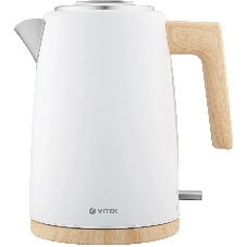 Чайник электрический Vitek VT-1154 1.7л. 2200Вт белый/дерево