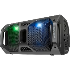 Мобильные колонки чёрные Sven PS-600 2.0  (2x25W, mini Jack, USB, Bluetooth, FM, micro SD, LED-дисплей, ПДУ, 2 x 4000 мA, LED подсветка)