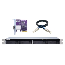 Полка расширения сетевого хранилища без дисков SMB QNAP TL-R400S SATA 6Gb/s JBOD storage enclosure, 4-tray 3,5