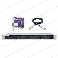 Полка расширения сетевого хранилища без дисков SMB QNAP TL-R400S SATA 6Gb/s JBOD storage enclosure, 4-tray 3,5