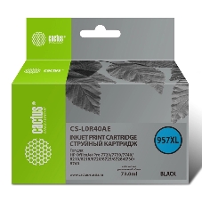 Картридж струйный Cactus CS-L0R40AE (957XL) черный (73 мл) для HP OfficeJet 8210/8218/8720/8725/8730