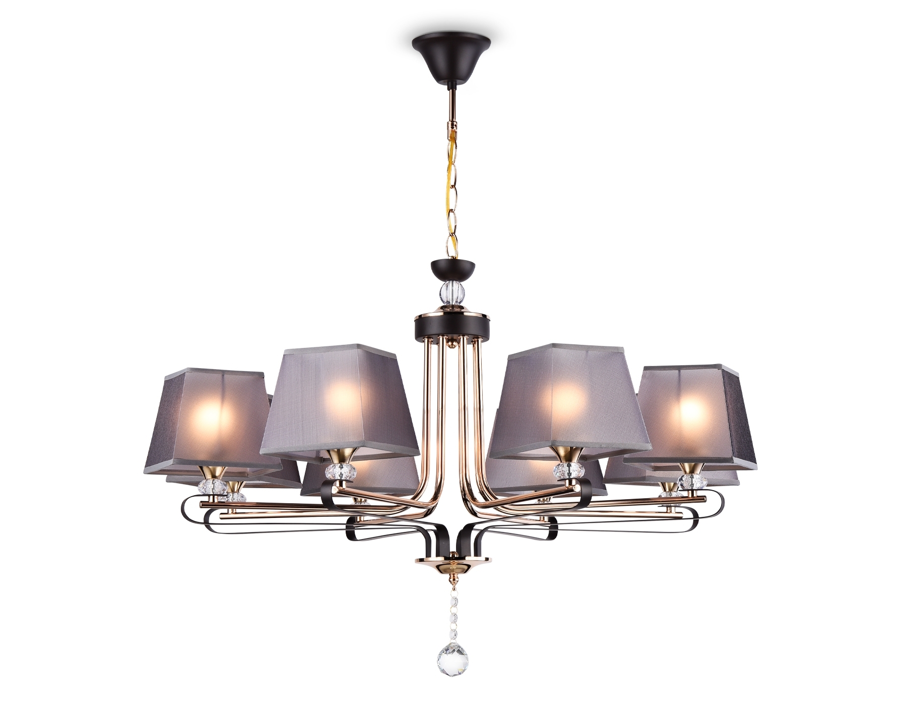 Светильник Ambrella light TR4618/8 CF/FGD кофе/золото E27/8 max 40W D760*810