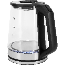 Чайник электрический Vitek VT-WK1081 2л. 1900Вт черный/серебристый корпус: стекло