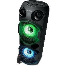 Колонка АС SVEN PS-750, черный (80 Вт, TWS, Bluetooth, FM, USB, microSD, LED-дисплей, 2х4400мА*ч)