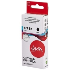 Картридж струйный Sakura 2933B004 (521 BK) для Canon, черный, 8,4 мл., 3127 к.