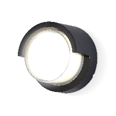 Уличный настенный архитектурный светильник ST5231 BK черный IP65 LED 4200K 12W D169*100
