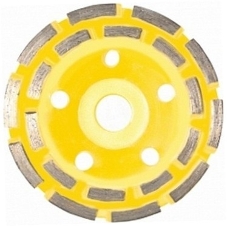 Чашка шлифовальная STAYER PROFESSIONAL 33381-125 алмазная сегментная двухрядная высота 22.2мм 125м