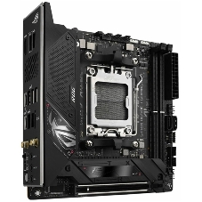 Материнская плата ASUS ROG STRIX B650E-I GAMING WIFI, AM5, AMD B650, 2xDDR5, 2xSATA, 2xM.2, 1xPCIe 5.0 x16, 1xHDMI, 1x 2.5Gb LAN, 4xUSB-A 3.2 Gen 2, 1xUSB-A 3.2 Gen 1, 1xUSB-C 3.2 Gen 2x2, 3x3.5 мм, 7.1, Mini-ITX