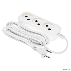 Сетевой удлинитель Buro BU-PSL3.3/W 3 м (3 розетки) белый (пакет ПЭ)