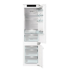 Встраиваемый холодильник Gorenje NRKI519E82WF, 193 см, электронное управление, цифровой дисплей, Wi-Fi, NoFrost Dual, Multiflow 360, контейнер CrispZone с контролем влажности, функция ConvertActive, AdaptTech, MultiAdjust, жесткое крепление, инверторный компрессор, уровень шума 35 дБ