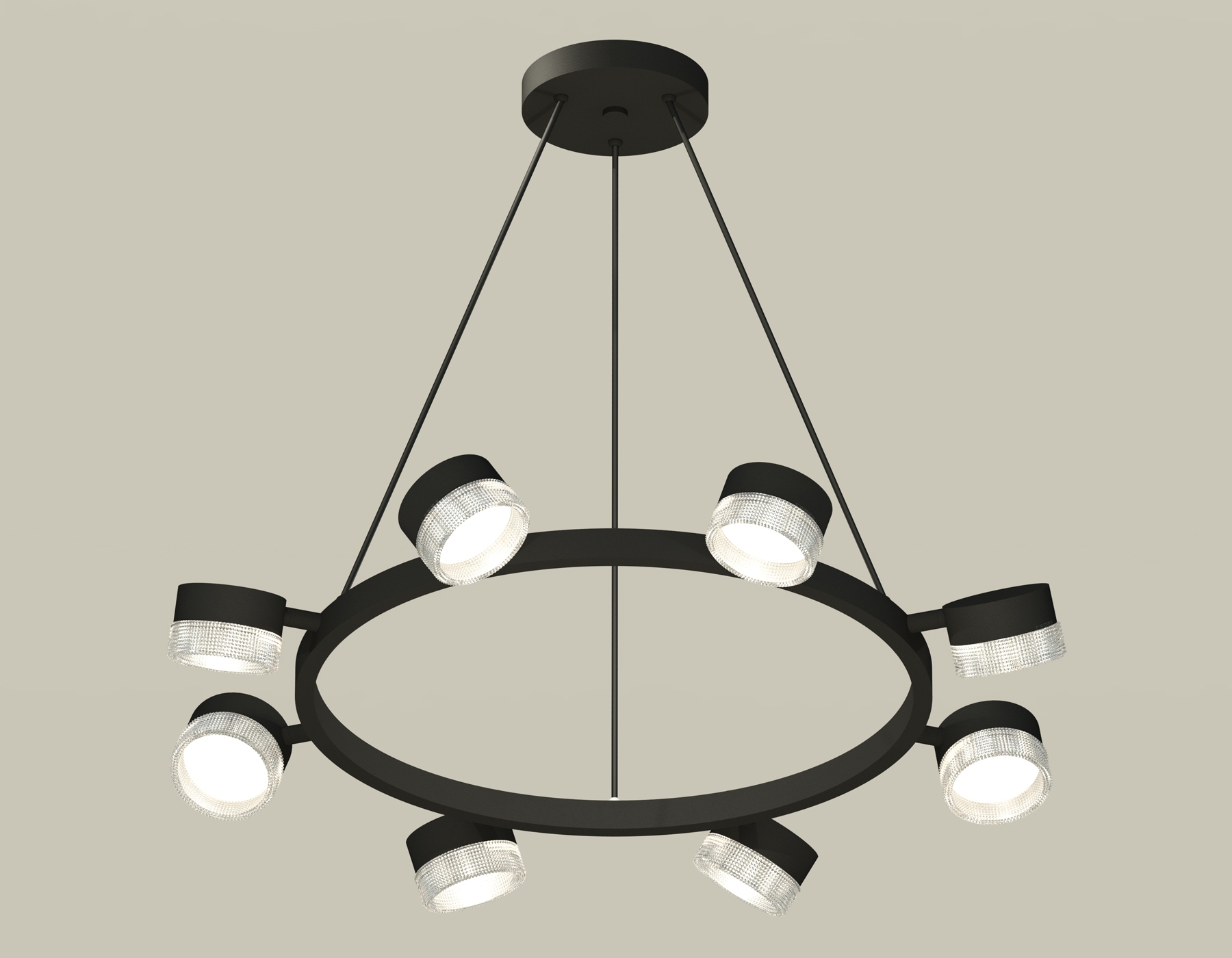 Светильник Ambrella light XB9198250/8 SBK/CL черный песок/прозрачный GX53 (C9198, N8480)