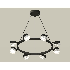 Светильник Ambrella light XB9198250/8 SBK/CL черный песок/прозрачный GX53 (C9198, N8480)