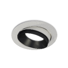 Комплект встраиваемого поворотного светильника Ambrella light XC7653021 SGR/PBK серый песок/черный полированный MR16 GU5.3 (C7653, N7031)