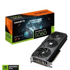 Видеокарта GIGABYTE GeForce RTX 5060 GAMING OC V2, 8 GB GDDR7, 128 bit, 3xDisplayPort, HDMI, GPU 2280 MHz