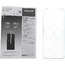 Холодильник Hitachi R-W660PUC7 GBK черный двухкамерный 396/144л морозилка сверху, No Frost, Side by Side