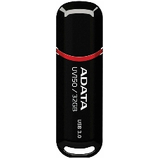 Флешка USB ADATA UV150 (AUV150-32G-RBK), 32Gb, USB 3.0, R/W 100/30, черный