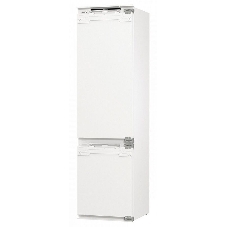 Встраиваемый холодильник Gorenje NRKI519E82WF, 193 см, электронное управление, цифровой дисплей, Wi-Fi, NoFrost Dual, Multiflow 360, контейнер CrispZone с контролем влажности, функция ConvertActive, AdaptTech, MultiAdjust, жесткое крепление, инверторный компрессор, уровень шума 35 дБ