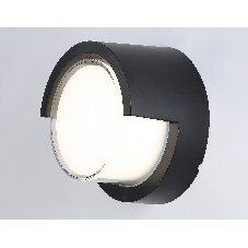 Уличный настенный архитектурный светильник ST5231 BK черный IP65 LED 4200K 12W D169*100