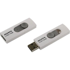 Флешка USB ADATA UV220 (AUV220-64G-RWHGY), 64Gb, USB 2.0, R/W 15/5, белый/серый